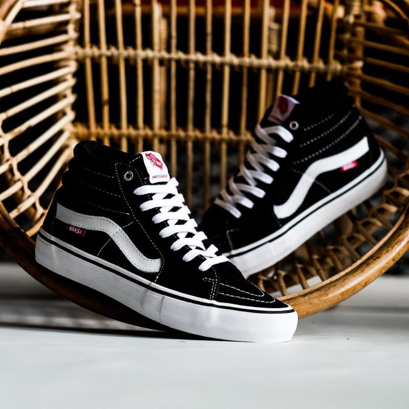 Vans Sk8 Hi Pro Black White