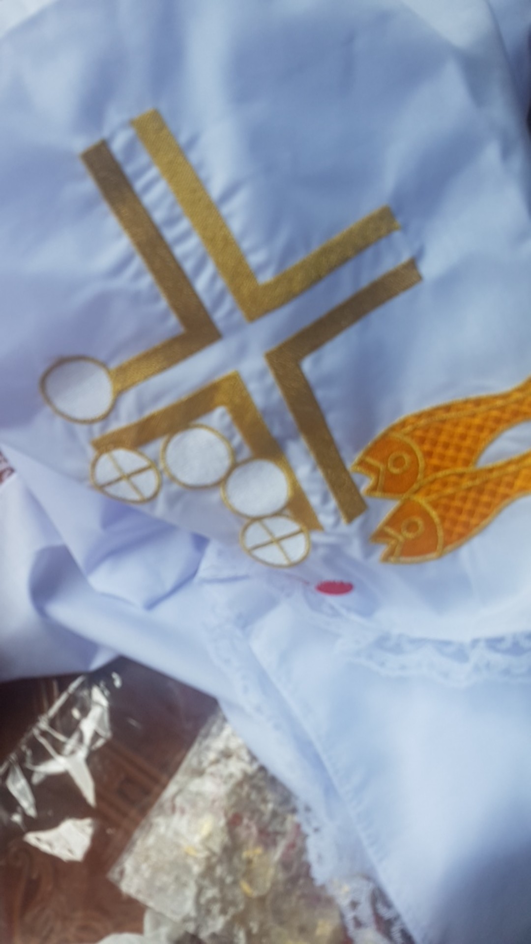 Taplak Meja Altar Warna Putih - Taplak Meja Rohani