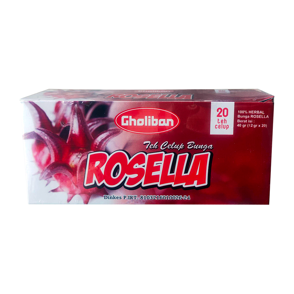 

Teh Celup Bunga Rosella Rosela Gholiban 20 sachet