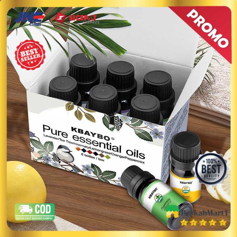Taffware HUMI Pure Essential Oils Minyak Aromatherapy 10ml 6PCS