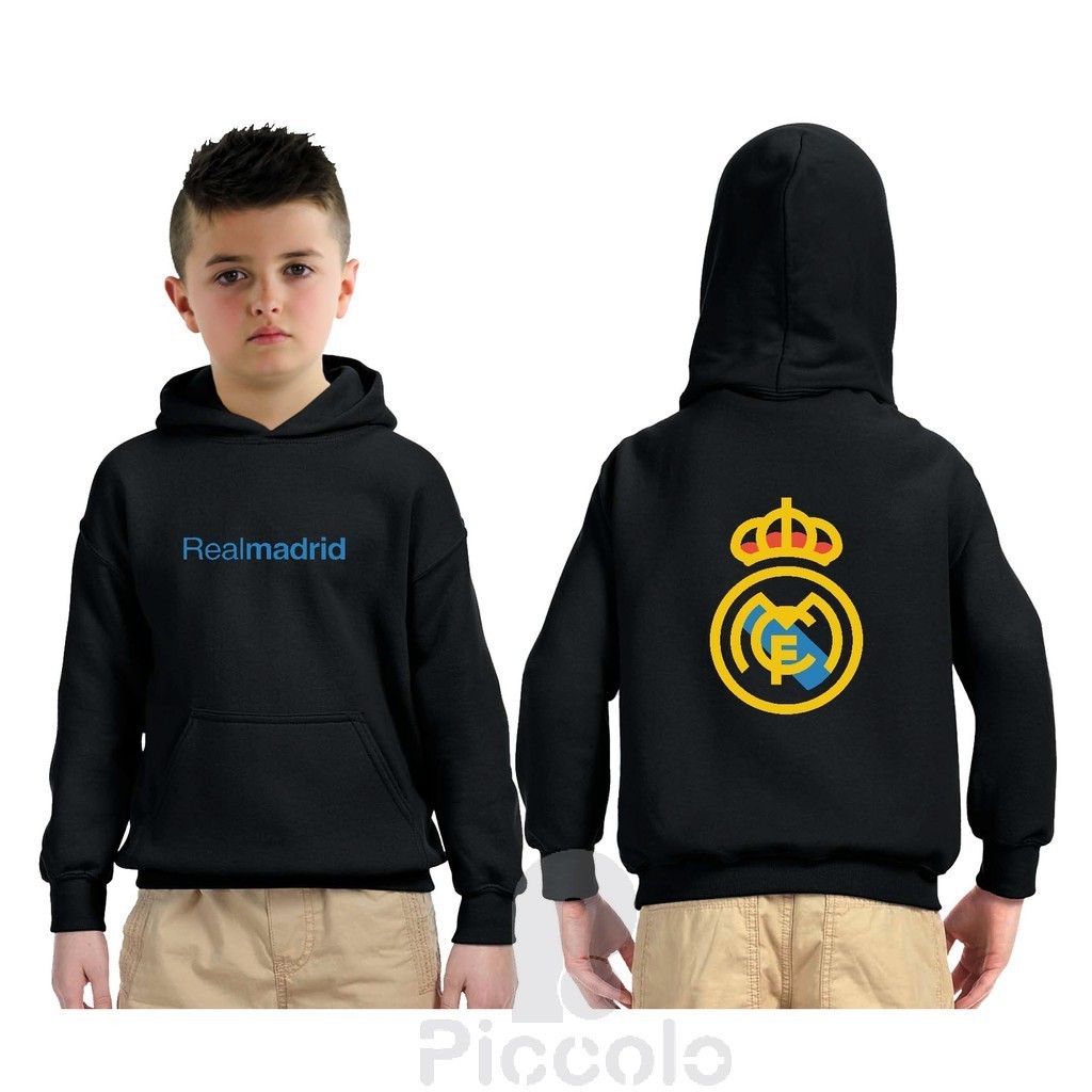 Jaket anak Hoodie Realmadrid Jaket team bola Bahan Premium