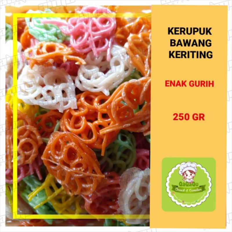 

KERUPUK KRITING UYEL KERUPUK BAWANG WARNA WARNI GURIH (MENTAH)