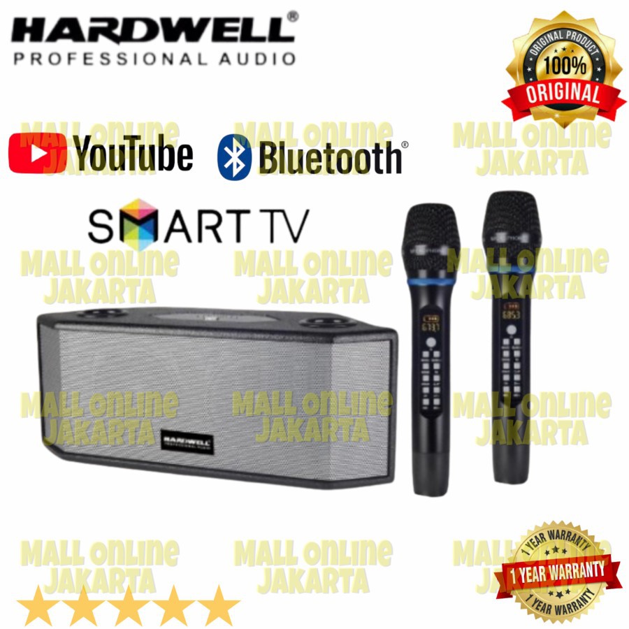 Speaker Karaoke Hardwell Curve 9 Mic wireless Curve9 Original