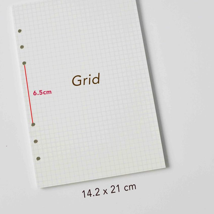 

Loose Leaf A6 & A5 6 rings Dotted, Grid, Blank and LineNo.(A45B56)
