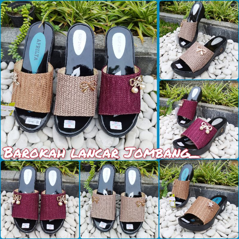 SANDAL WANITA WEDGES NAYRA APRILYA SOFIYA SIZE 37-40 100% MURAH BERKWALITAS