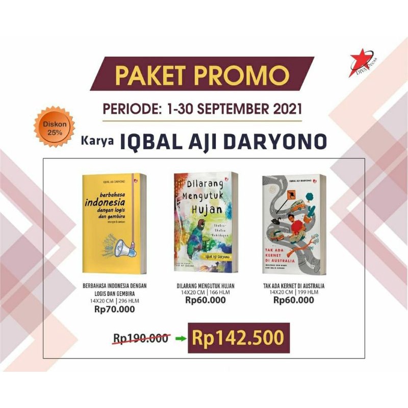 Buku Paket Berbahasa Indonesia Dengan Logis + Dilarang Mengutuk Hujan + Tak ada kernet di Australia