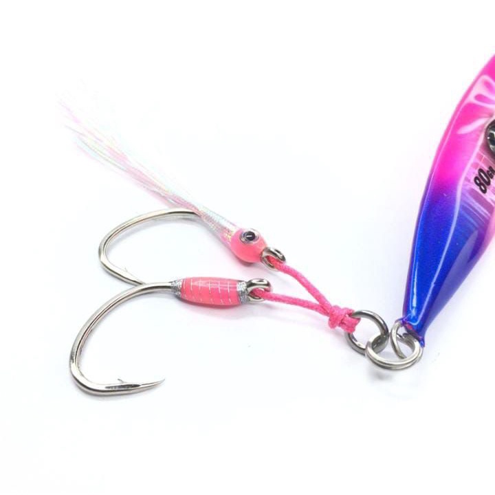 Assist Hook Jigging Double 1/0 2/0 3/0 4/0 Mata Kail Metaljig