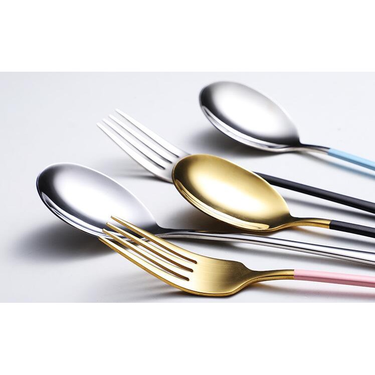 Sendok Garpu High Quality SET Stainless Steel Fork Spoon Set