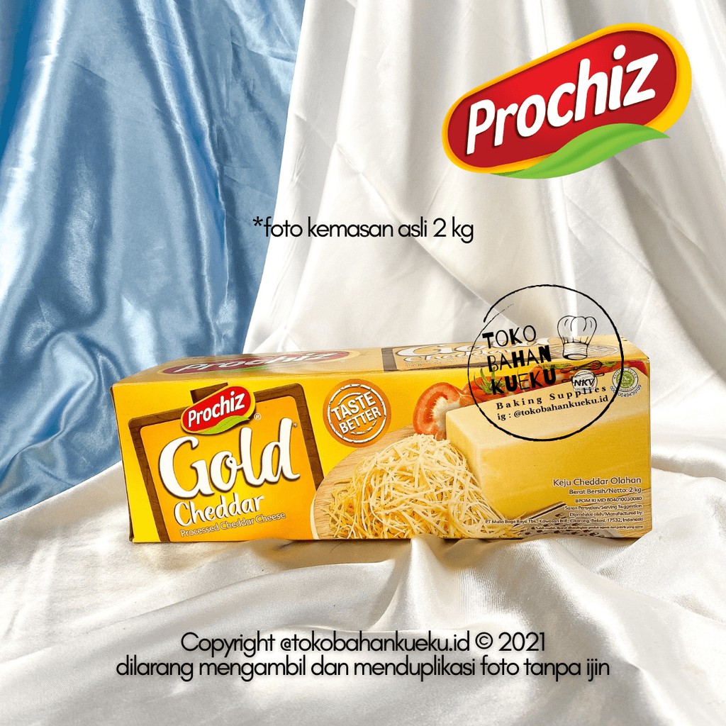 

PROCHIZ Gold Keju Cheddar 2 kg / 2kg Cheese