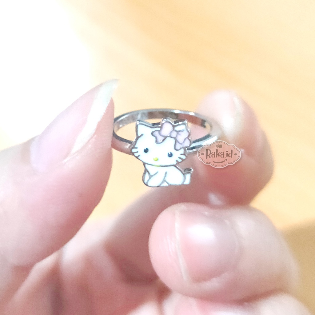 Cincin Anak Motif Hello Kitty Pita Pink Perhiasan Cantik Anak 854