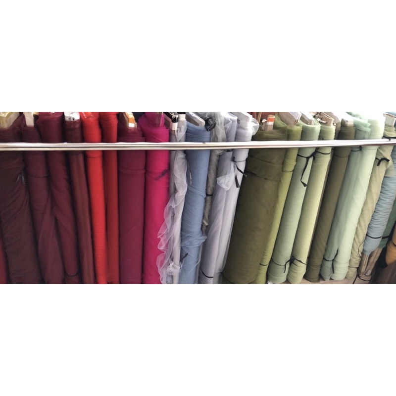 TULLE / TILE POLOS ULTRA SOFT HALUS ITALIA / SOFT TULLE / TILEPOLOS / HALUS, LEMBUT, SOFT, COCOK UNTUK DEKORASI, SOUVENIR, HIASAN DAN AKSESORIS