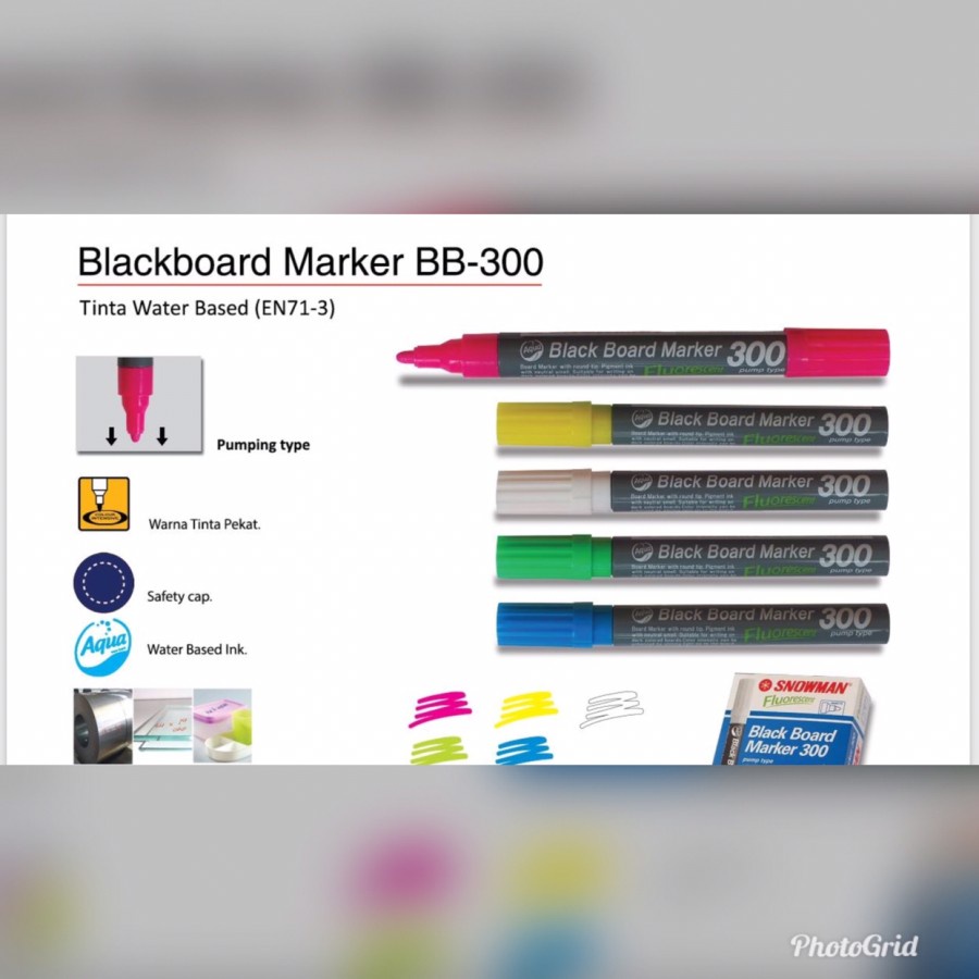 

Snowman Blackboard Marker BB-300 ORI