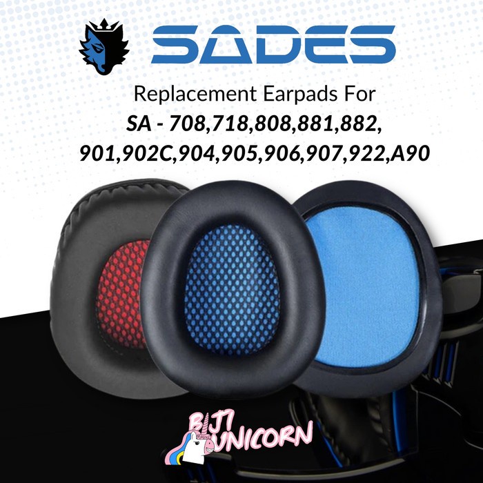 Earcup Earpad Sades 708 718 808 881 882 901 902 904 905 906 907 922