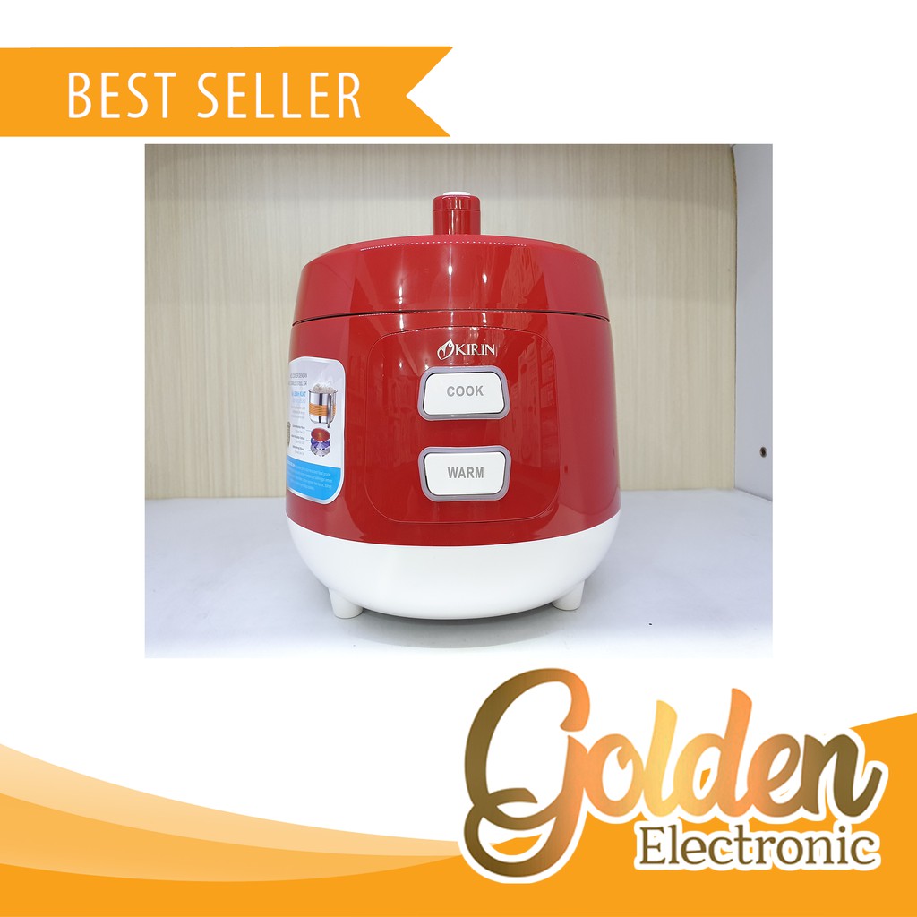 Kirin Rice Cooker 1.0 Liter KRC-088 Stainless Steel 3in1