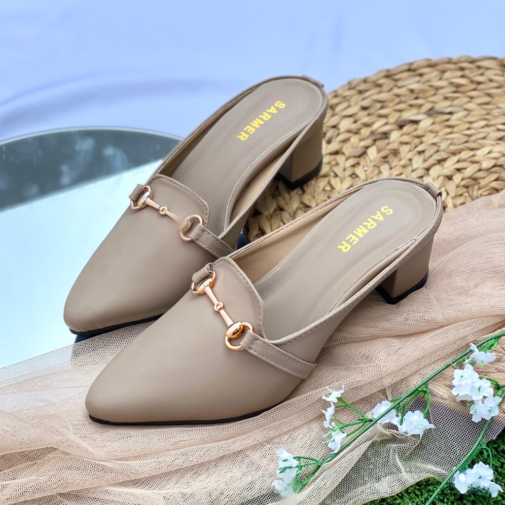 Mumpung Discont Sandal Slop Hak Tahu High Heels Sandal Wanita Pesta Acara Fashion Wanita 2020 ,. Sar