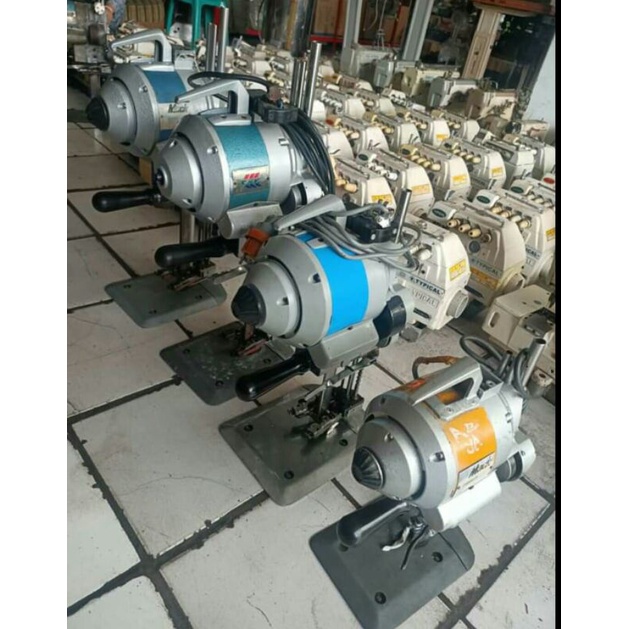 Mesin Potong kain model KM tegak 5/6/8/10 inch (Seken/Bekas)