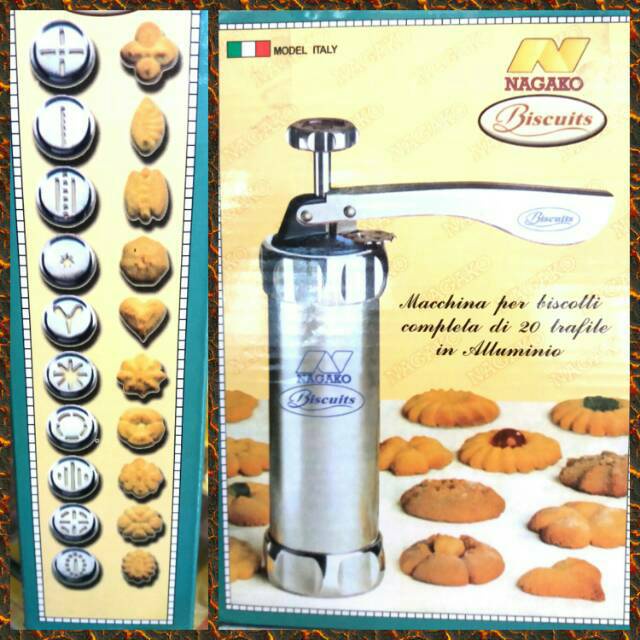 Nagako Cetakan Kue Cookies and Biscuit Maker / Alat Pencetak Biscuit - Stainless Steel