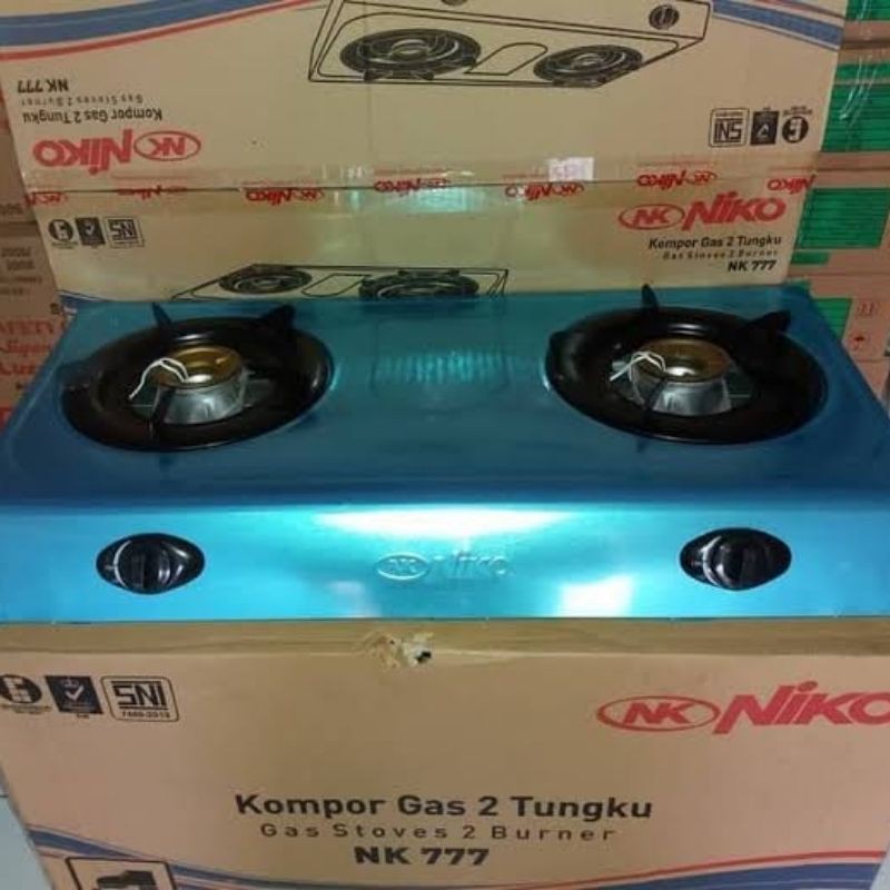 Niko Kompor Gas 2 Tungku Stainless NK-777