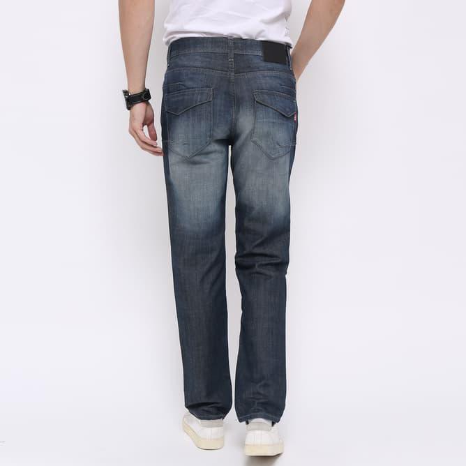 Edwin Celana Jeans Edw-2211-560 Regular Fit Pria Panjang Warna Biru - Biru, 29