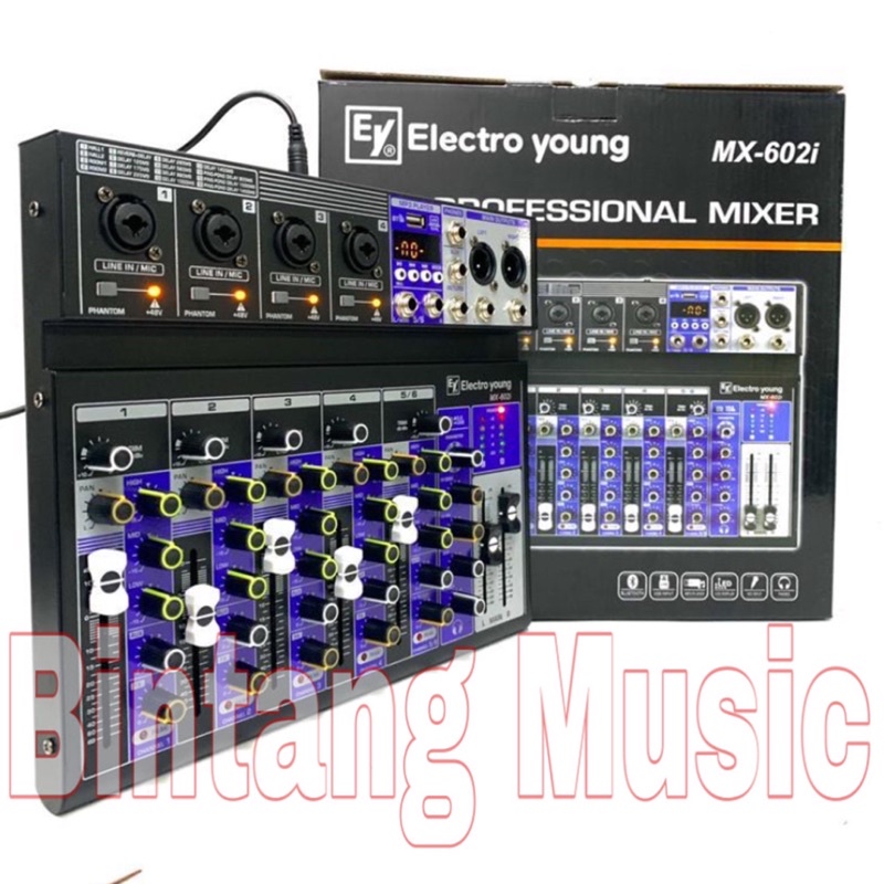 Mixer Electro Young MX 602i Original electro young Mx602i 6 channel