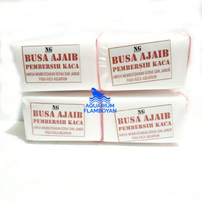 Busa ajaib pembersih kaca aquarium akuarium kerak berkerak