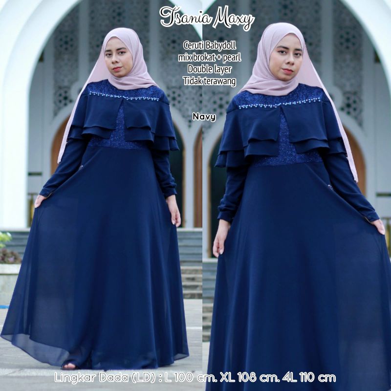 Gamis brokat ceruti babydoll //JF1602