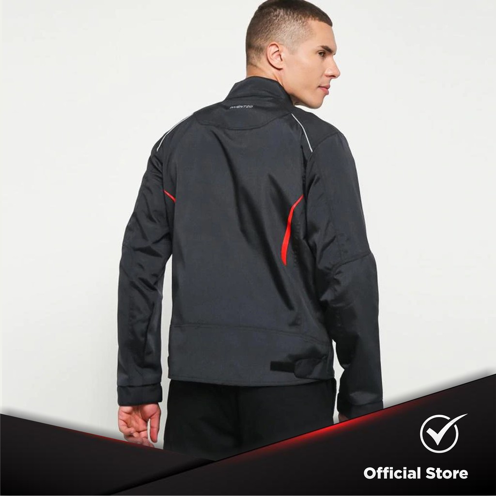 Jaket Motor Tahan Angin Pria - INVENTZO Ignacio Alpha Black