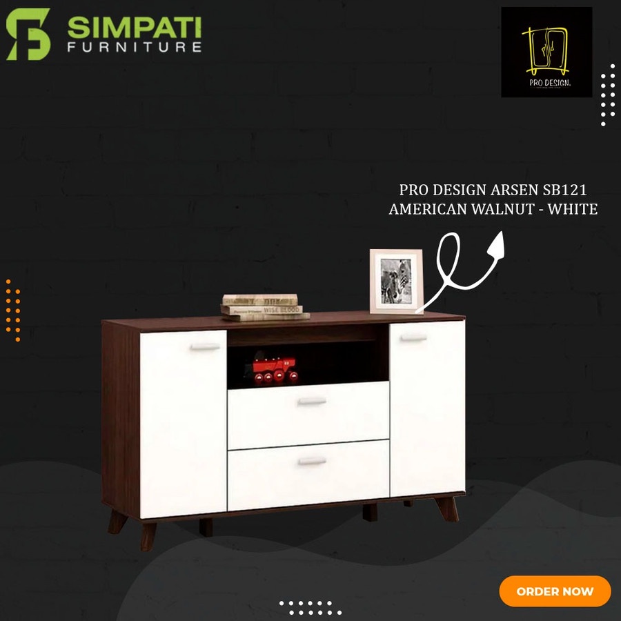 Bufet/Lemari Serbaguna Pro Design Arsen SB 121 (po)