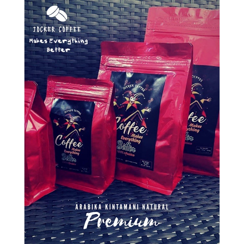 

Kopi Arabika Kintamani Premium Natural Bubuk 200g Jocker Coffee