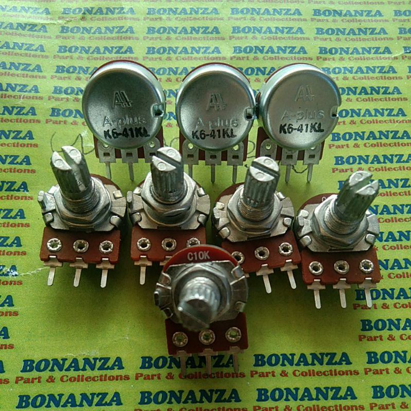 Potensio gain rotary C10k mono klik 41 A-plus