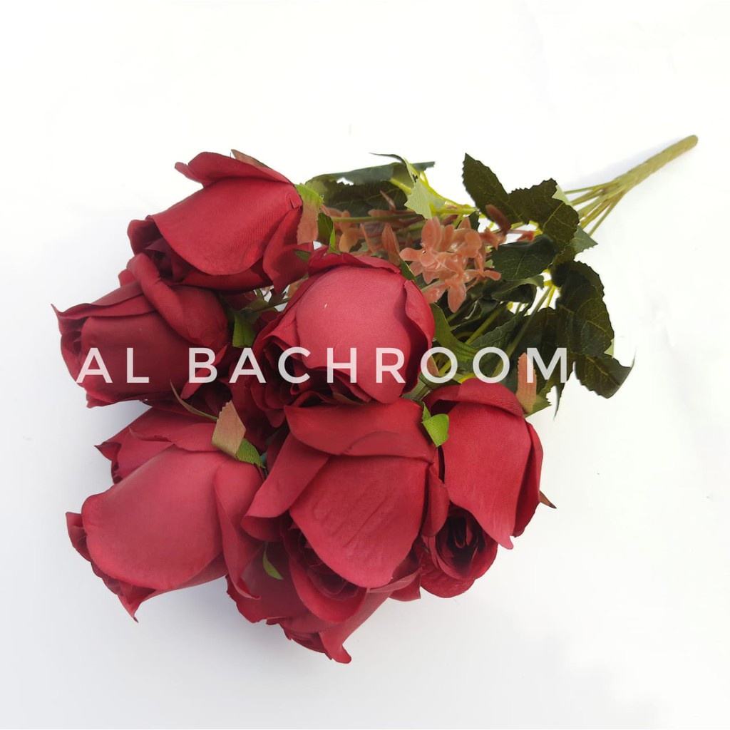 BUNGA MAWAR ARTIFICIAL TELUR K11 B8246 BUNGA HIAS PLASTIK BUNGA DEKORASI WEDDING BUKET