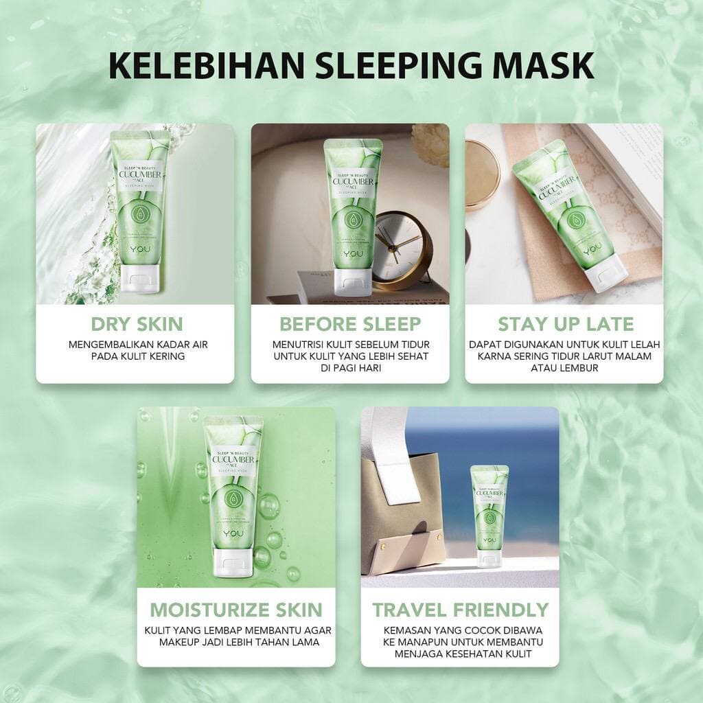 YOU Sleeping Mask Rice and Cucumber