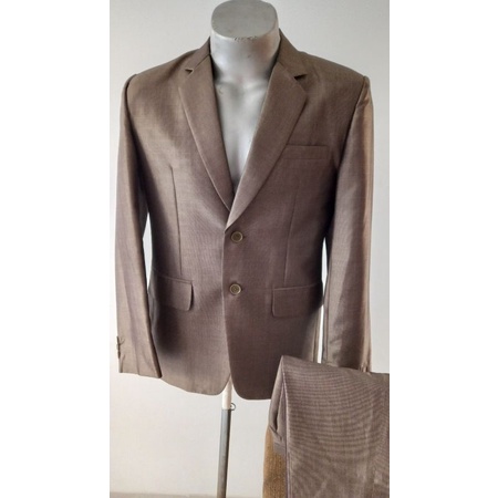 Jas formal semi wool / Setelan jas pria + celana semi italy wool / Jas celana setelan semi wool ital