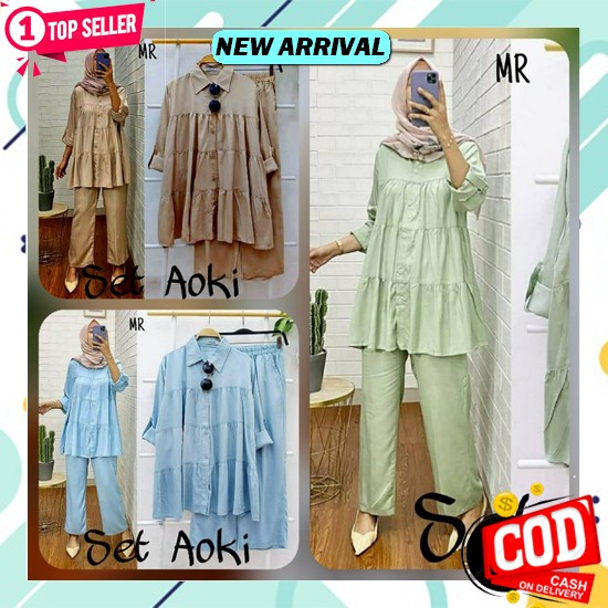 (Bisa Cod) Terlaris Baju Setelan Hamil Dan Menyusui Batik Kerja/Kantor Sriwedari Pakaian Wanita Set 