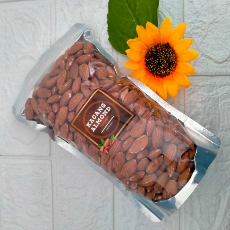 

KACANG ALMOND KUPAS ORIGINAL ROASTED || KACANG ALMOND KULIT BETTER MILK 1KG