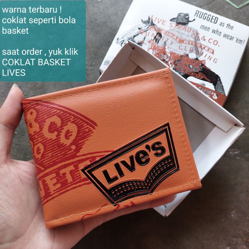 Bonus Box - Dompet Pria Lipat Live Coklat Murah Grosir