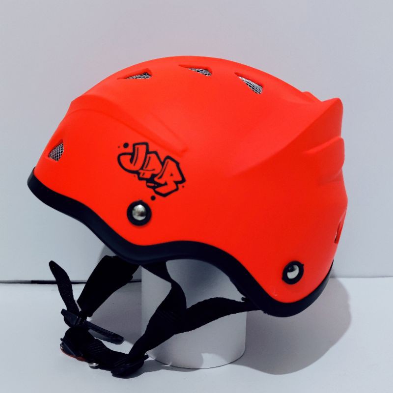Helm Sepeda JPR Bike Skate 02 Solid Red Fluo By JPX Helmet