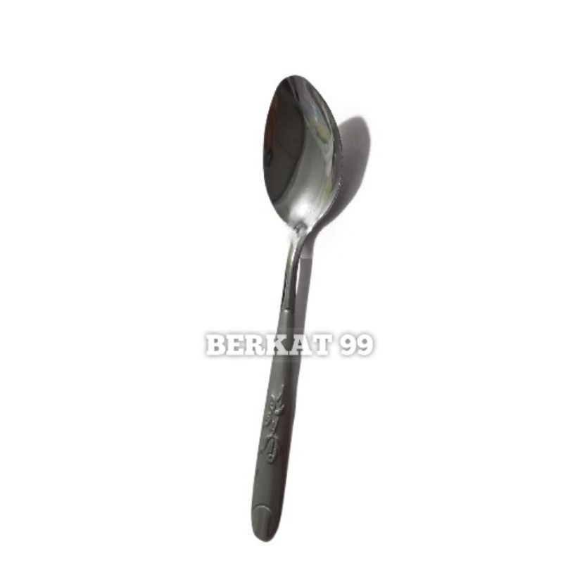 SENDOK MAKAN STAINLESS STEEL BUNGA