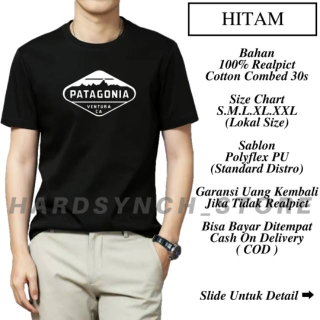 HARDSYNCH KAOS  DISTRO  COTTON COMBED  30S  42 PATAGONIA 