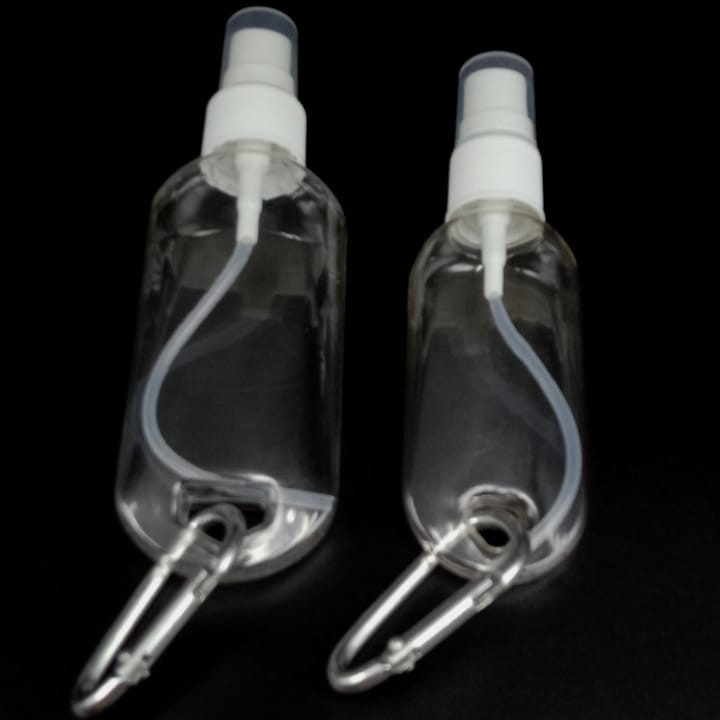 Botol Plastik Spray 50ml Gantung Hand Sanitizer Model Gantungan