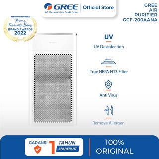 GREE AIR PURIFIER GCF200AANA - Anti Bacteria - Menggunakan TRUE HEPA Filter - Pembunuh Virus UV-A 99%