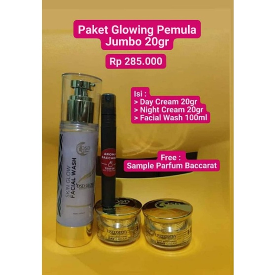Paket Glowing Olla Skin Daily GEN1 Jumbo 20gr promo murah + admin shopee