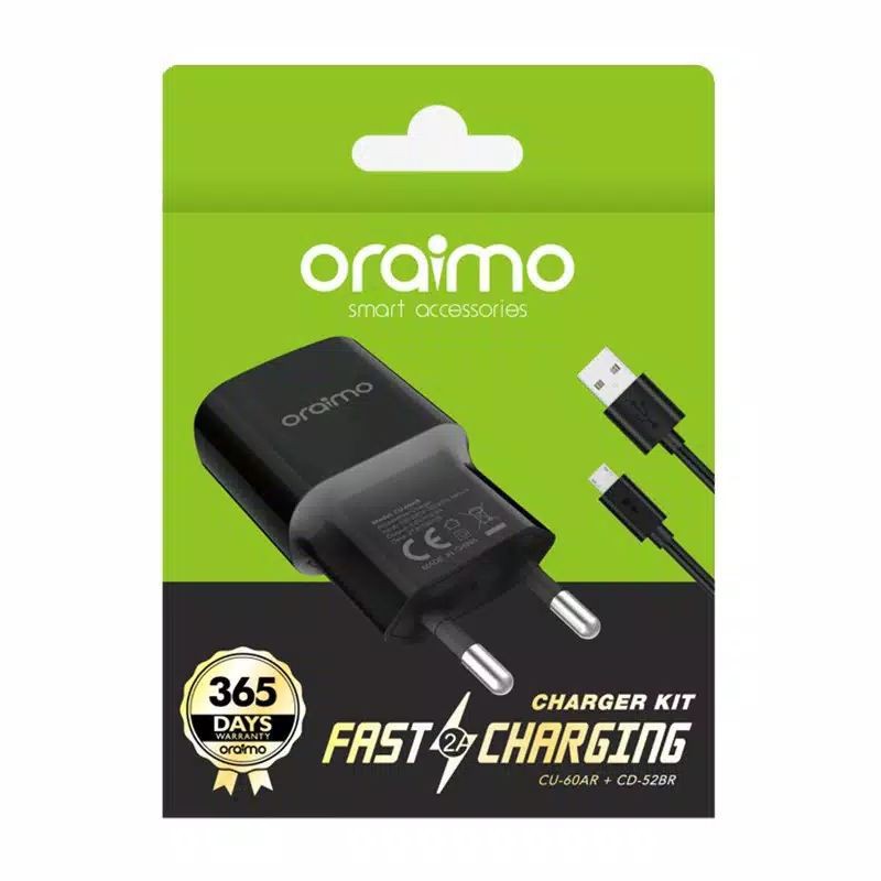 charger oraimo 2A fast charging original 100%