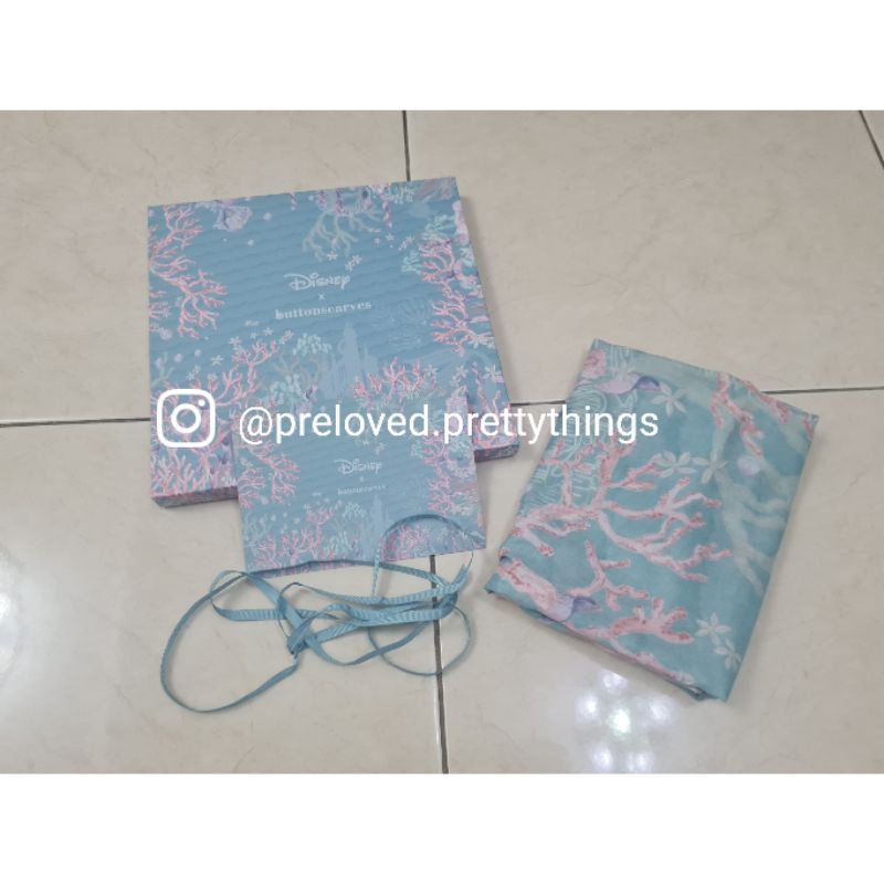 Preloved Buttonscarves Little Mermaid Teal