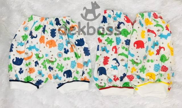 [Zoo series] Celana panjang pendek bayi motif hewan karakter polos newborn buka perempuan laki laki lucu