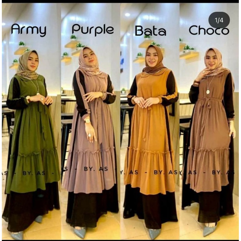 gamis ceruty rompi