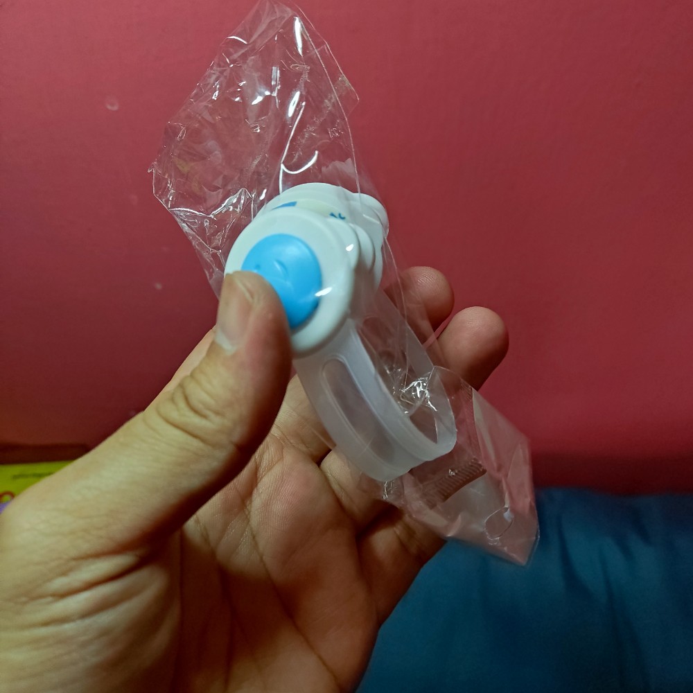 Pengaman Elastis Pintu Lemari Laci Bening Motif Bulat Beruang Smile