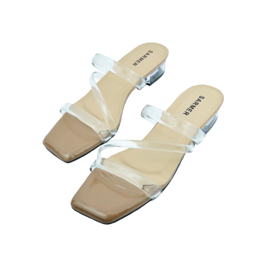 HERLINA FASHION & BAG  SYERA CRYSTAL HEELS MOCCA IS