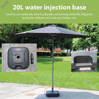 Umbrella Stand Sunshade Base Parasol Stand 20l Plastic Outdoor Heavy Duty Sturdy Pool Sun Shade Shopee Indonesia