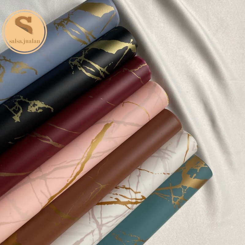 

Kertas Wrapping Buket Bunga Motip Marbel